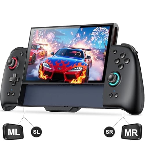 HASACOOL Switch 2 Controller, Wireless Pro Controller with Hall Effect Joystick,One Piece Joypad Replacement to Switch 2 Joy Con Controller, with 8 RGB Lighting/Turbo/Macro