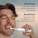 Philips Sonicare 5500 elektrische Zahnbürste, Schallzahnbürste mit 2 Putzmodi, Andruckkontrolle, EasyStart, SmarTimer und BrushPacer, Weiß, Modell HX7110/02 [Neue Technologie] - 9