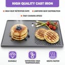 7599 Cast Iron Flat Griddle for Weber Genesis II 300 & 600 Series Grills, Fits E-310, S-310, E-315, E-335, E-610, S-610, Weber Genesis Grill Accessory - 5