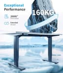 MAIDeSITe höhenverstellbarer Schreibtisch elektrisch mit 2 starken Motoren, tischgestell höhenverstellbar 3-stufige sowie auch 4 Memory-Steuerung mit Sitz-Steh-Erinnerungs - T2 Pro Plus - 7