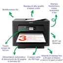 Epson WorkForce WF-7830DTWF, Stampante multifunzione A3 fronte/retro, Fax, Scansione, Copia, ADF 50 pagine, Velocità 25 pagine al minuto - 2