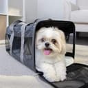 Sherpa Original Deluxe - Transportín de Viaje para Mascotas, Color Gris carbón, Grande - 5