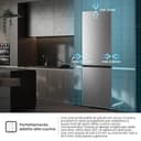 Hisense RB3K330SAIC - Frigorifero Combinato Total No Frost, Inox, 185x60cm, Classe C, 330L, Grande capacità, Ridotta profondità, Deep Freeze, Metal Tech Cooling, WiFi, Silenzioso, Motore Inverter - 5