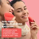 FOREO LUNA 4 mini Cepillo de limpieza facial y masajeador facial - Mejora la absorción de los productos de cuidado facial - Cuidado facial simple - Para todo tipo de pieles - Coral - 2