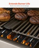 VEVOR 5 Barre Aromatizzanti + 3 Piastre Riscaldanti, Pannello Diffusore di Fiamma per Griglie Weber Genesis ll 310 315 335 340, E/S 325s, ES/SX 325s, E/S 335, EX/SX/EPX-335, Barre Flavorizer BBQ - 6