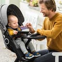 Stokke Kinderwagen Snack Tray, Black – Hält Becher, Essen und Spielzeug nah – Problemloses Befestigen, Abnehmen, Reinigen – Variierbarer Anstellwinkel – Für die Kinderwagen Stokke Xplory & Trailz - 6