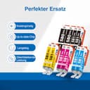 Starink CLI 581 PGI 580 XXL für Canon Druckerpatronen 580 581 Multipack, PGI-580 CLI-581 für Canon Pixma TR8550 TS705 TS6350 TS6250 TS6150 TS8250 TS8150 TS9550 TS6351 TS6151 TS6251 TR8500 TR7550,10 P - 2