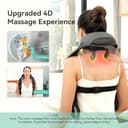 Snailax Neck Massager for Neck Pain Shoulder, Cordless Shiatsu Massager for Back, 6D Deep Tissue Kneading, Lightweight Snap-on Massagers for Home Office Use, Birthday Gifts for Women Men - 2