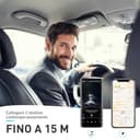 AGPTEK Vivavoce Auto Bluetooth 5.3 con Siri Assistente Comandi Vocali di Google Altoparlante Kit e Scheda TF Supporto per Aletta Parasole Connessione Automatica, Grigio - 6