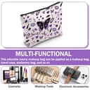 BDSHUNBF 2PCS Trousse per Trucchi, Makeup Bag, Borsa Cosmetica, Bolsa de Cosméticos, Borsa Trucco da Viaggio, Singer Music Album Zipper Pouch Bag - 4