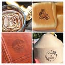 AuraWeave Timbro in Metallo con Logo Personalizzato, Ferro per Marchio Personalizzato per la Lavorazione del Legno, Barbecue e Lavori Manuali, Marchio Resistente per Legno, Pelle, Torte e Carne - 5