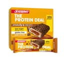 Enervit, The Protein Deal Caramel Fun, Barrette Proteiche, Gusto Cioccolato al Latte, Ripieno Morbido al Caramello, Snack Goloso, 20g di Proteine, 2,4g di Zuccheri, Senza Glutine, 12 Barrette da 55g - 1