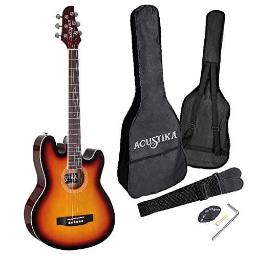 ACUSTIKA F330 Chitarra Acustica - Chitarra Acustica misura 39” ( 97x36x9,5 ) cm in Legno - 6 Corde in Acciaio