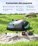 YARDCARE V100 Robot Cortacésped eléctrico con Navegación por Visión, Corte en Espiral, Detección de 150 Obstáculos, Robot Cortacésped Bateria hasta 150m², Robot Cortacesped con Cuchillas de Repuesto - 9