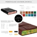 BELCRAFT Venezia Romantica A5 mittelgroßes Notizbuch aus Leder, Handgearbeitet in klassischem Italienischem Stil, Geschenkschachtel inklusive, Tagebuch, Lederbuch A5 (15x21 cm) Schwarz - 6