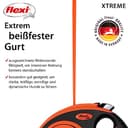 flexi® Xtreme L Gurt 8 m schwarz/orange, Roll-Leine für Hunde bis 55 kg - 3