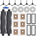 Accessory Set for Dreame L20 Ultra / L20 Ultra Complete Robot Vacuum Cleaner, 6 Dust Bags, 2 Main Brushes, 4 Mop Wipes, 4 Filters, 6 Side Brushes, Robot Vacuum Cleaner Replacement Parts Accessories - 1