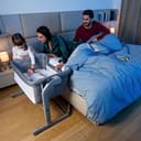 Chicco Next2Me Magic Evo, Culla Neonato Fianco Letto, con Modalità Dondolo, Spondina Apribile, 11 Livelli di Altezza, Altezza Regolabile, 4 Ruote, Materasso e Borsa da Viaggio Inclusi, Beige - 2