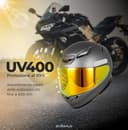 Everalo Visiera Compatibile con Shoei Nxr 2 - Z8 - Xspr Pro - X15 - Cwr F2 (Rosso Cromo) - 10
