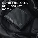 KRONIFY Atlas Herren Geldbeutel aus Leder mit RFID Schutz I Echtleder Portmonee mit Münzfach I Geldbörse für Männer in Carbon mit Geschenk Box - 8