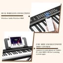 Glarry 88 Key Digital Piano Full Size Electric Keyboard with Semi-Weighted Keys, Keyboard Piano With Sustain Pedal, MIDI Bluetooth, Headphone for Beginner - 3