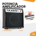MAX GigKit - kit guitarra electrica para iniciación, amplificador de guitarra eléctrica de 40w, funda de transporte, afinador, cuerdas, palanca tremolo, correa, 2 puas, cable de 3m, Color Sunburst - 3