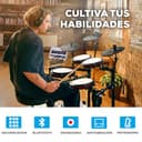 Alesis Nitro Max Kit - Batería Electrónica Compacta con Parches de Malla Silenciosos, Caja de Doble Zona de 10", Bluetooth, +440 Sonidos BFD, Drumeo, USB MIDI, Pedal de Bombo - 7