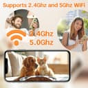 Automatic Cat Feeder with 2K Camera and Smart App, 6L Smart Pet Food Dispenser for Cats/Dogs, Timed Auto Control Meals, 2.4G / 5G WiFi, Auto Pet Feeder for Cats and Dogs, Easy Clean - 8