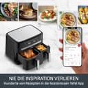 Tefal Dual Easy Fry Heißluftfritteuse 8,3 L – Airfryer mit 2 Kammern & XL-Schublade, 7 Programme, 2700 W, Extra-Crisp-Technologie, fettarm frittieren & energiesparend, spülmaschinenfest EY9018 - 5
