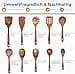 Wooden Cooking Spoon Set – Wooden Cooking Spoon 10 Pieces Made of Teak Wood – Wooden Spoon, Spatula Wood and Other Cooking Cutlery Set – Natural & Perfect for Non-Stick Lightweight & Heat Resistant - 4