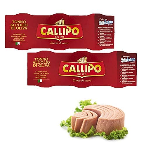 Tonno Giacinto Callipo in olio di oliva yellowfin selezionato FORMATO RISPARMIO 6 conf da 80 gr