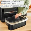Moulinex Dual Easy Fry Flex Friggitrice ad Aria con Divisore, 2 Scomparti, FlexCook Technology, 2 resistenze superiori, Capacità fino a 9L/2,5kg, 8 Persone, 2700W, 7 Programmi, App My Moulinex, EZ9228 - 5