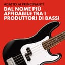 Fender Squier Debut Series Precision Chitarra Basso, Chitarra per Principianti, con garanzia di 2 anni, Nero - 4