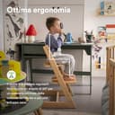 Stokke Sedia Tripp Trapp di , Nera - Sedia evolutiva e interamente regolabile per neonati, bambini e adulti - Comoda, confortevole ed ergonomica - Modello classico - 6