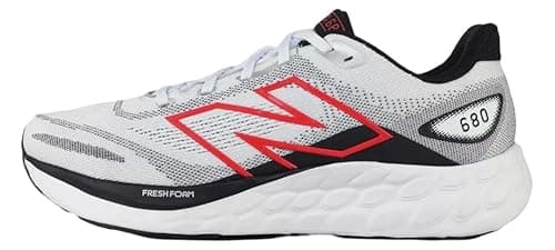 New Balance Men's Fresh Foam 680 V8 Sneakers, White/Black, 11