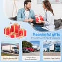 Telecamera di retromarcia senza fili solare 5" Monitor Camera Solare Kit 1080P HD Telecamera di retromarcia IR Visione Notturna IP66 Impermeabile per furgone (5'' con 1 Telecamere) - 6