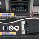 Hexinex Radio de Coche 2 DIN Universal con Carplay y Android Auto Inalámbrico,Autoradio 2 DIN con Pantalla Táctil de 7 Pulgadas y Cámara Trasera, Admite Bluetooth/Mandos Volante/FM/USB/Tipo-C - 5
