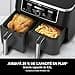 Ninja Foodi Max Dual Zone Friggitrice ad Aria digitale, 2 Cestelli Antiaderenti, 9.5L, 6 in 1, Massima Croccantezza, Frigge Senza Olio, Arrostisce, Cottura Forno, Disidrata, 8 Porzioni, Nero, AF400EU - 5