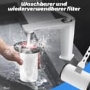 2 Stück Filter für Bosch Staubsauger Unlimited Gen2 Serie 8 mit 1 Reinigungsbürste,Boschs Staubsauger Filter, Boschs Unlimited Serie 8,Hepa Filter für BSS825CARP Ersatzteile 12023349,12036642 - 7
