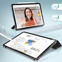 JETech Custodia per iPad Pro 13 Pollici M4 (2024), Sottile Supporto Rigido Retro Conchiglia Intelligente Cover con Auto Svegliati/Sonno (Nero) - 5