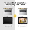 XPPen Artist Pro 16 (Gen 2) Tavoletta grafica con schermo completamente laminato da 16", Penna passiva a 16K levelli di pressione, 159% sRGB, telecomando di scelta rapida wireless, Supporto pieghevole - 6