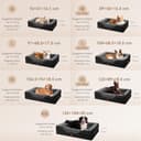 EHEYCIGA Orthopädisches Hundebett Grosse Hunde, 106.5x76x18.5cm, Memory Foam Waschbar und Wasserdicht Hundekorb mit 4 Rändern, Hundesofa Hundecouch rutschfest, Grau/Schwarz - 5