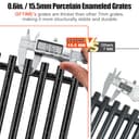 GFTIME 44 x 30CM 7525 Grill Grates for Weber Spirit Spirit I & II 300, E310 E320 S310 S320 Series, Gas Grill Porcelain Enameled Cooking Grids For Weber 700/900, Genesis Silver B/C, 7527 7638 7639 - 3