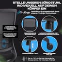 VALKENSTOL M2 Bürostuhl Ergonomisch Testsieger, Einstellbarer für maximale Bewegungsfreiheit, Rückenfreundliche Bürostühle, Lendenwirbelstütze Schreibtischstuhl für Büro und Home Office Chair - 4