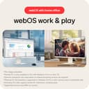 LG SMART Monitor 32U850SA-W, 4K UHD IPS 32 inch, 60Hz, 5ms GtG, HDR10, Wi-Fi, Bluetooth, Airplay, webOS smart apps with remote, Webcam, Built-in speakers, HDMI, USB-C (90W PD), White - 3