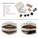 Gladdon Borsa a Tracolla da Donna Con 3 Scomparti Capienti - Cinghie Regolabili e Rimovibili in Tessuto Jacquard - Alla Moda - 5