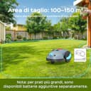 YARDCARE V100 Robot Tagliaerba Senza Filo Perimetrale, Navigazione Visiva, Evita gli Ostacoli(150 tipi), Robot Tosaerba a Batteria da 4,0 Ah con Lama di Ricambio - 6