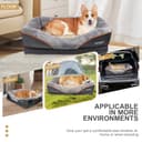 JOYELF XXLarge Orthopädisches Hundebett Memory Foam Hundebett & Hundesofa Gedächtnisschaum mit abnehmbarem waschbarem Bezug und Quietschspielzeug als Geschenk - 6
