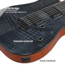 Ibanez Gio GRGR221FA-TDK Electric Guitar - RG Solid Body - 6 String - IBZ-6 Pickups - Roasted Maple Neck - Flamed Maple Art Grain Top in Transparent Indigo Black - 6