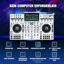 Denon DJ PRIME 4+ WHITE DJ-Controller mit Stem-Trennung auf 4 Decks, WLAN-Streaming, Drop Sampler Mixer, 10.1-Zoll Touchscreen, Beleuchtungssteuerung, Weiß - 2